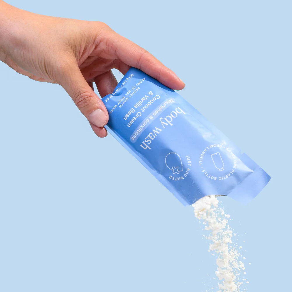 8x Epzen Body Wash Refill Pack Coconut Cream and Vanilla Bean 2 refills 2 x 20g sachets