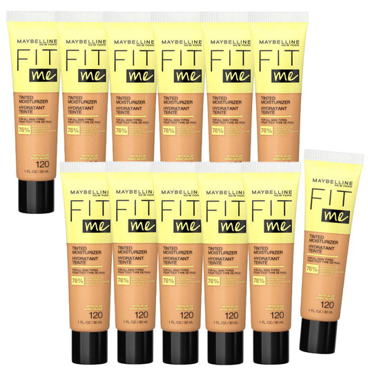 12x Maybelline Fit Me Tinted Moisturizer with Aloe 30ml 120