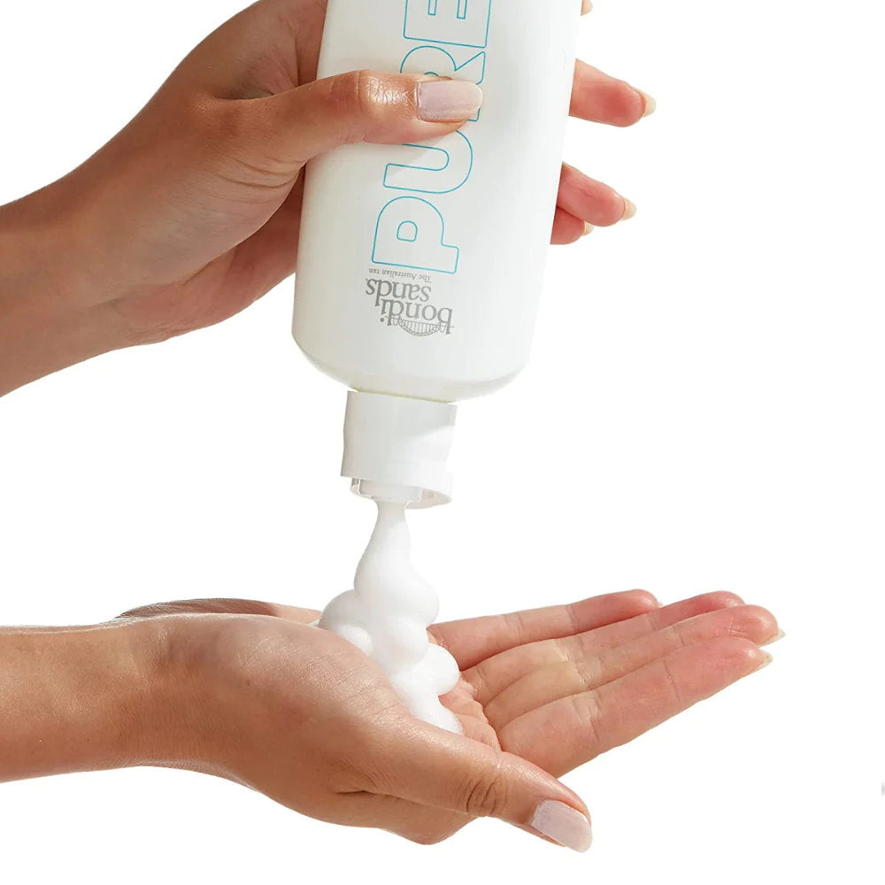 Bondi Sands Pure Self Tan Foaming Water Dark 200mL - Makeup Warehouse Australia 