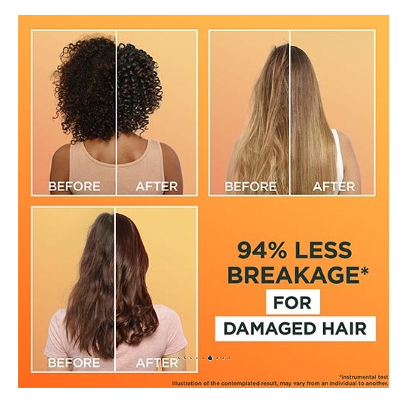 3x Garnier Fructis Hair Food Nourishing Papaya Shampoo For Dry Hair 350ml