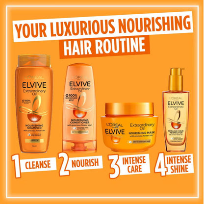3x L'Oreal Paris Elvive Extraordinary Oil Nourishing Shampoo 700ml