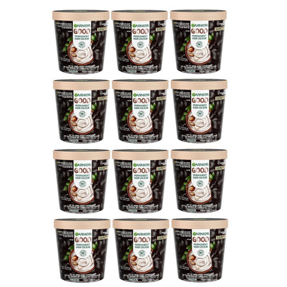 12x Garnier Good Permanent Hair Colour 3.0 Dark Chocolate Brown