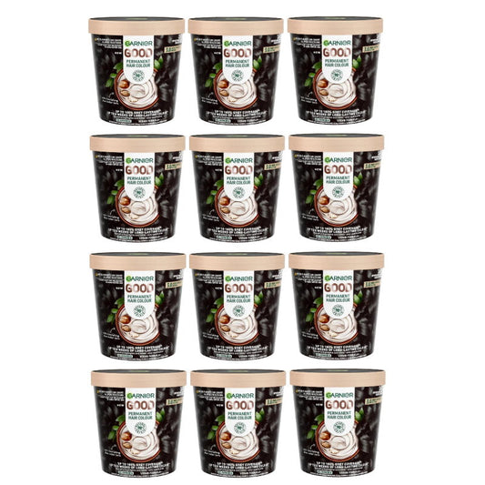 12x Garnier Good Permanent Hair Colour 3.0 Dark Chocolate Brown