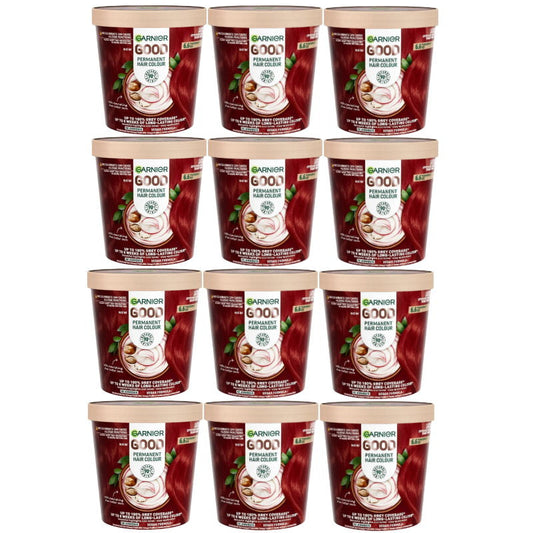 12x Garnier Good Permanent Hair Colour 6.6 Pomegrante Red