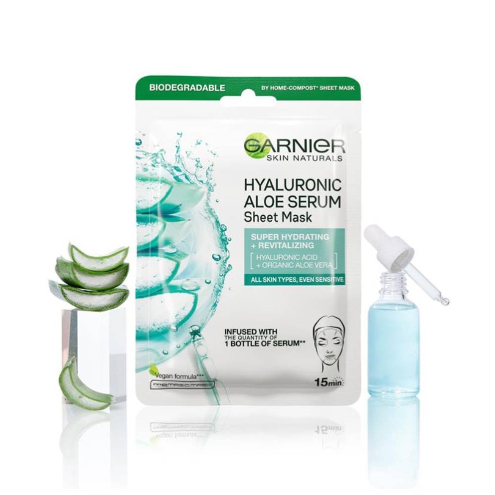 Garnier Hydra Bomb Hyaluronic Aloe Vera Serum Sheet Mask 1 x 28g