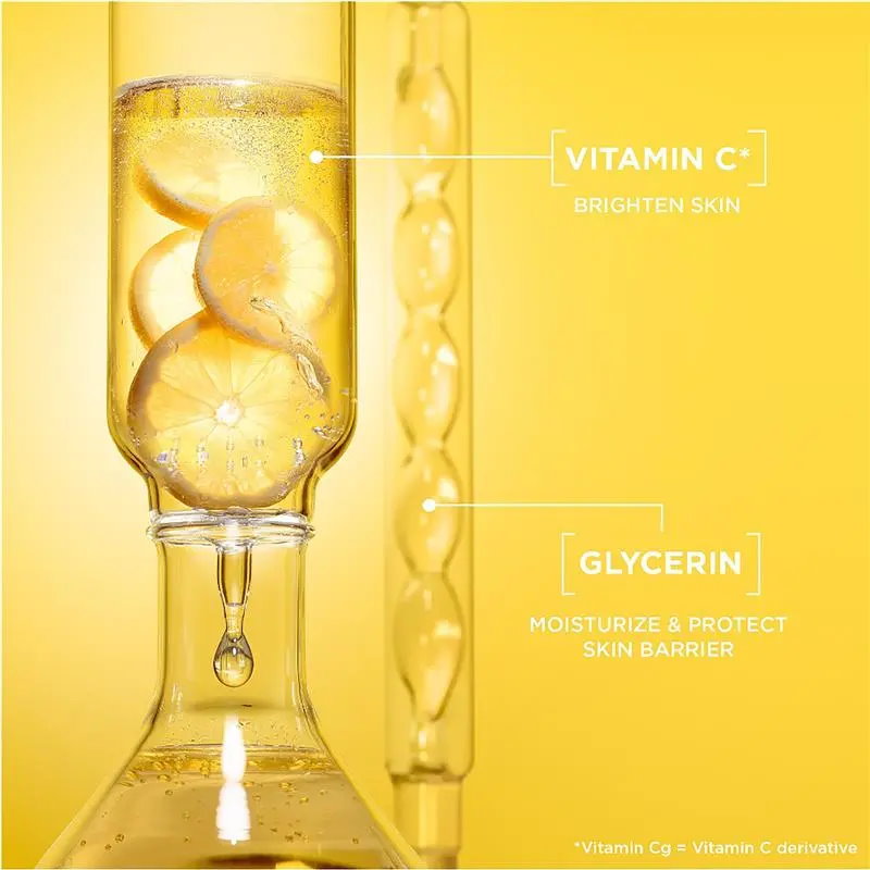 3x Garnier Brightening Vitamin C Cream Cleanser 250ml