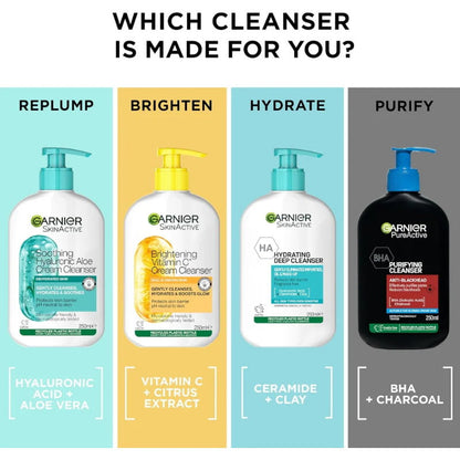 Garnier Brightening Vitamin C Cream Cleanser 250ml