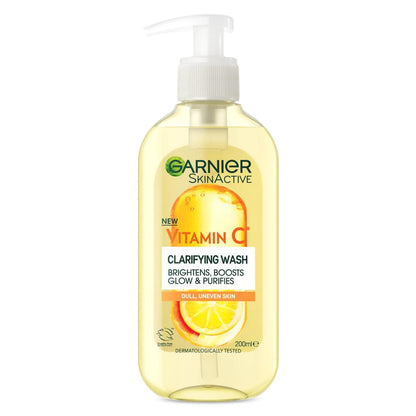 6x Garnier Skin Active Vitamin C Brightening Gel Cleanser 200ml