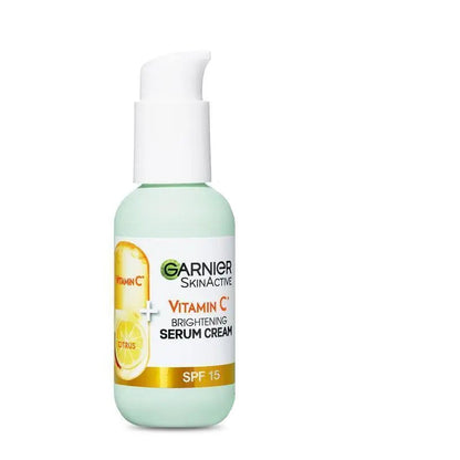 12x Garnier Skin Active Vitamin C 2 in 1 Brightening Serum Cream SPF15 50ml