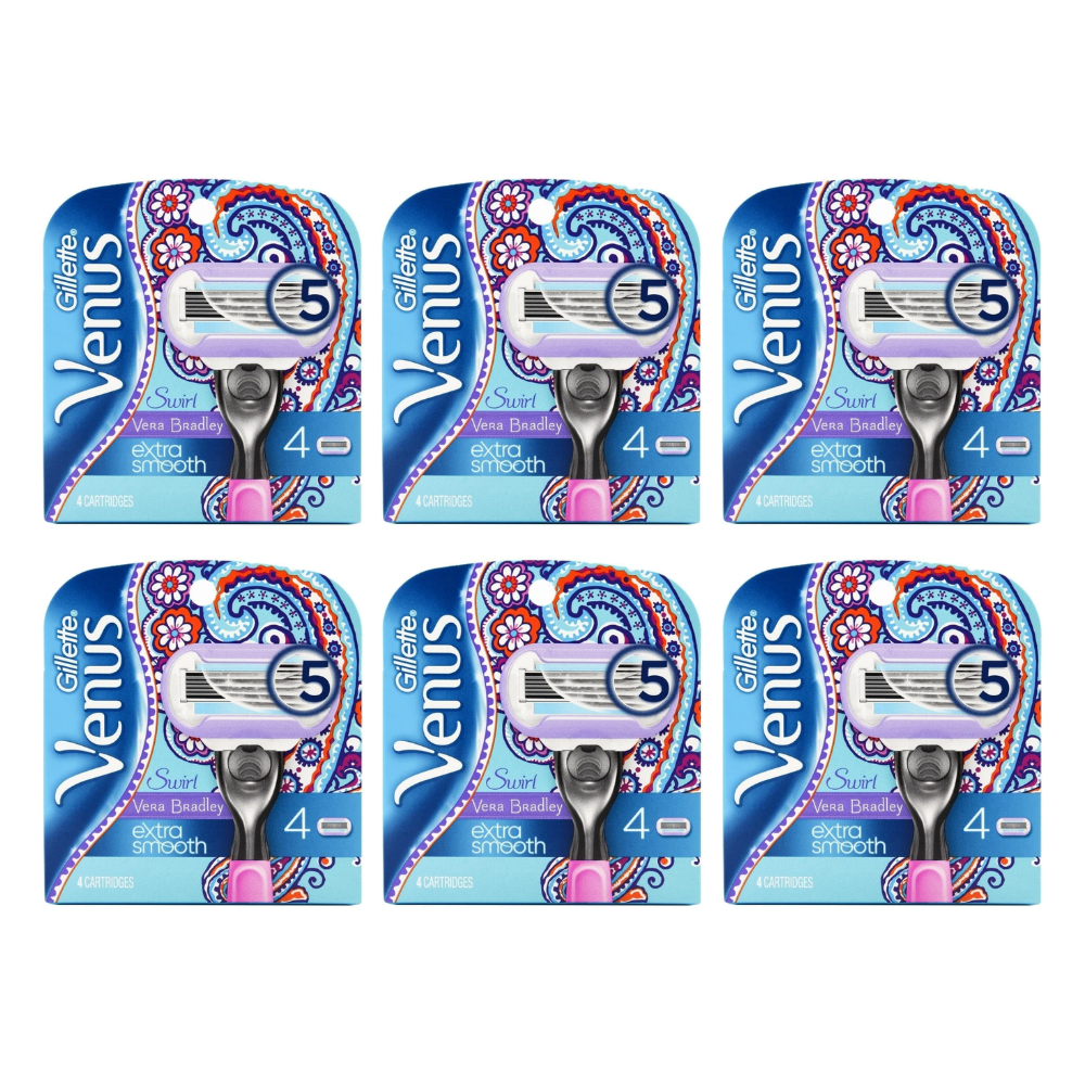 6x Gillette Venus Extra Smooth Blade Refills 4 Pack