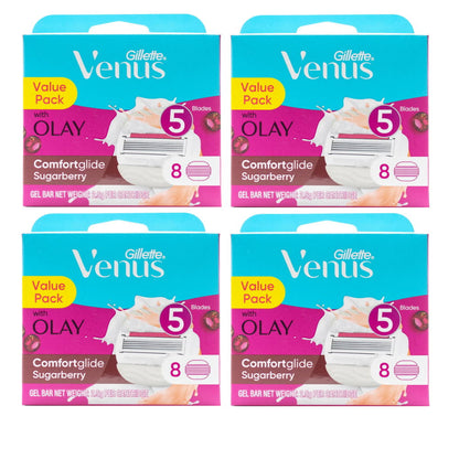 Gillette Venus Pk8 5 Blade Comfortglide Sugarberry With Olay