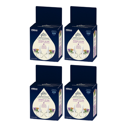 4x Glade Aromatherapy Electric Scented Oil Refill Lavender and Sandalwood 2 x 20ml