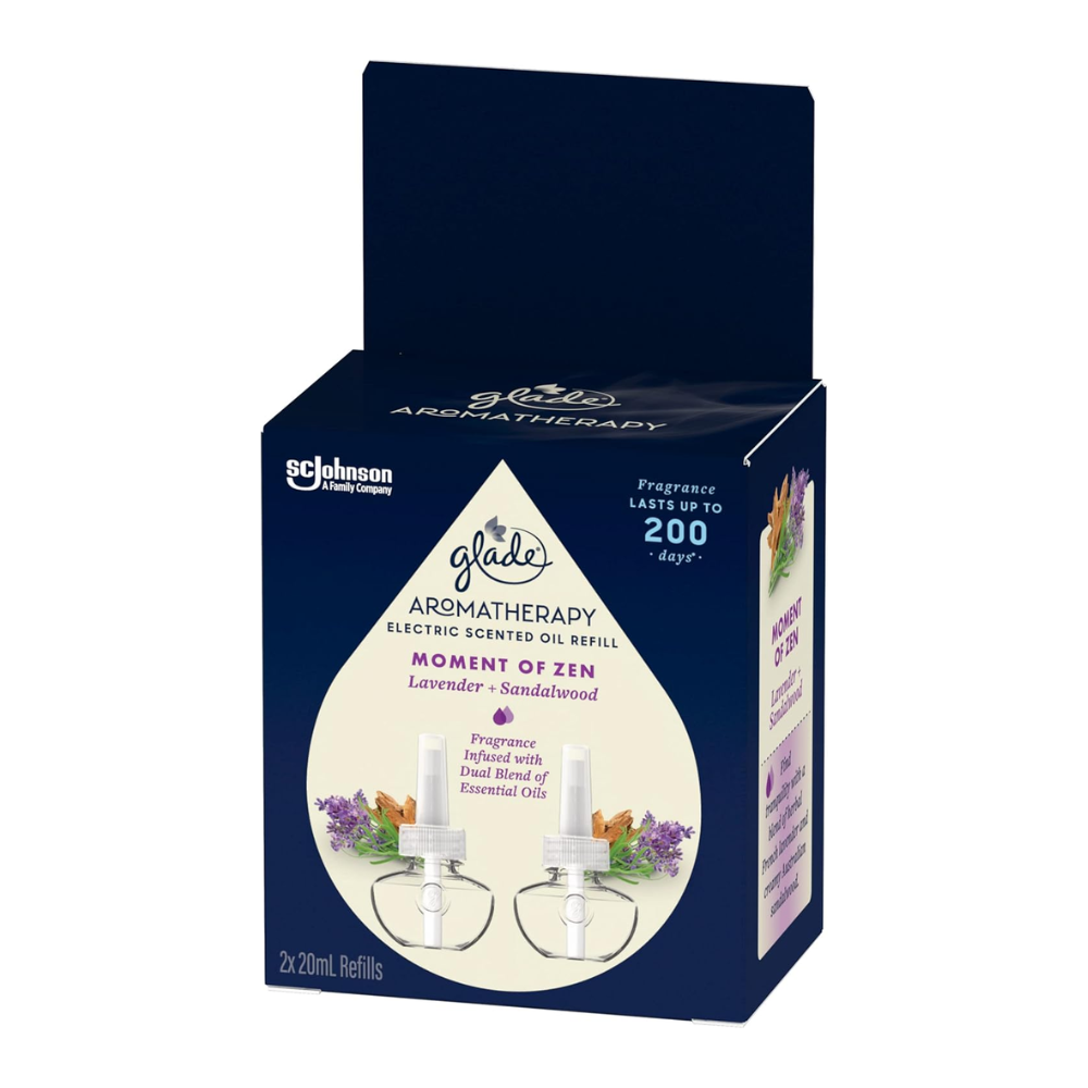 Glade Aromatherapy Electric Scented Oil Refill Lavender and Sandalwood 2 x 20ml