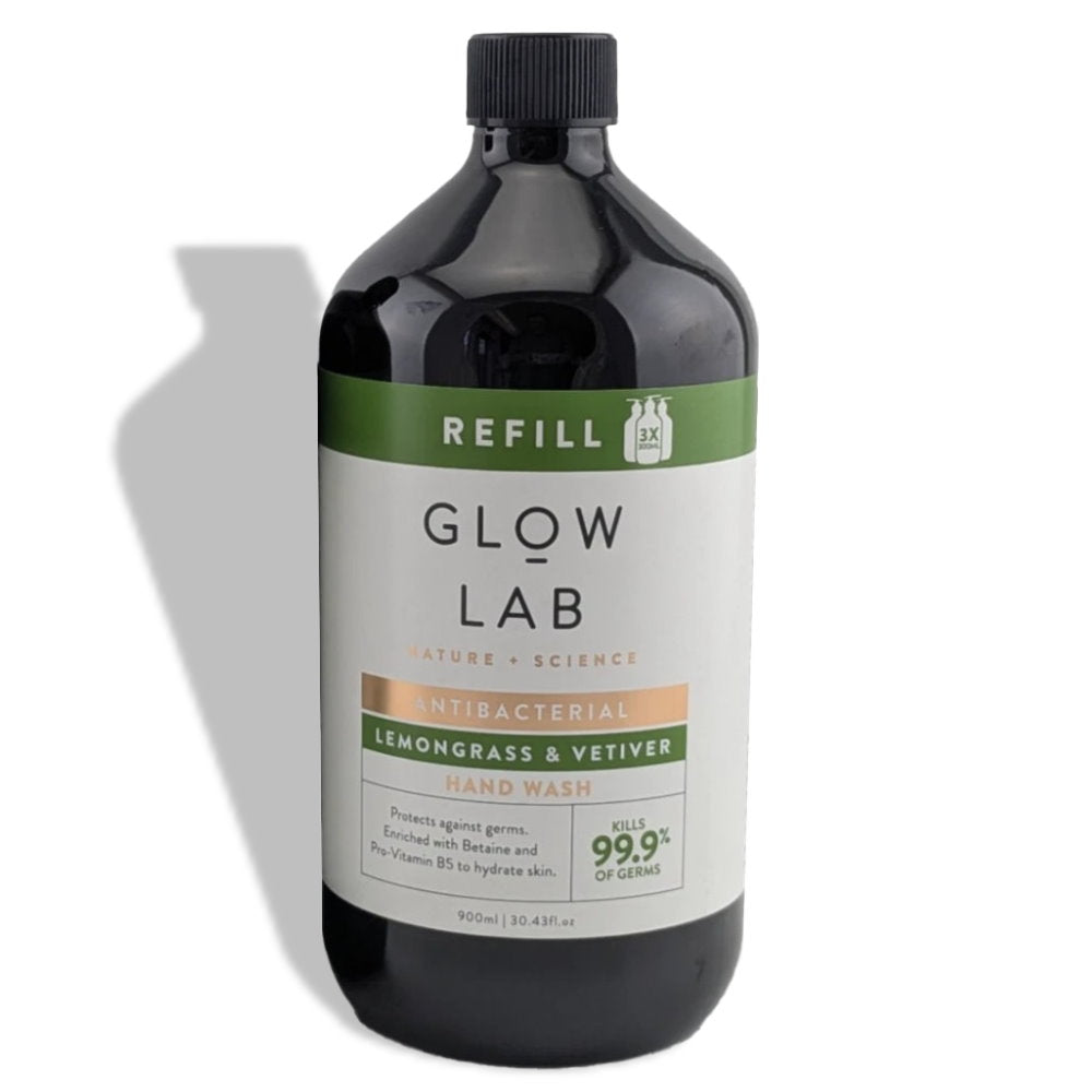 Glow Lab Antibacterial Hand Wash Lemongrass & Vetiver Soap 900ml