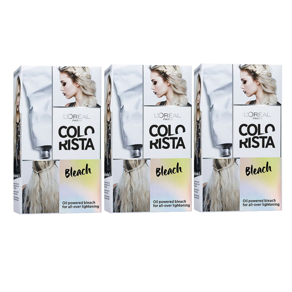 3x L'Oreal Paris Colorista Blonde Bleach Permanent Hair Colour