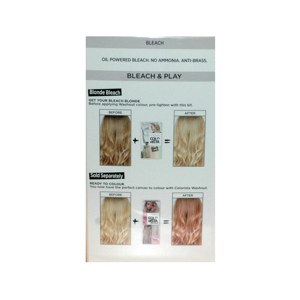 6 x LOreal Colorista Blonde Bleach Permanent Hair Colour - Blonde Hair Dye