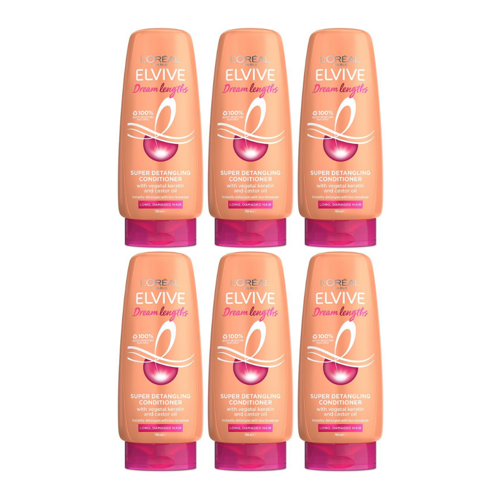 6x LOreal Elvive Dream Lengths Super Detangling Conditioner 700ml