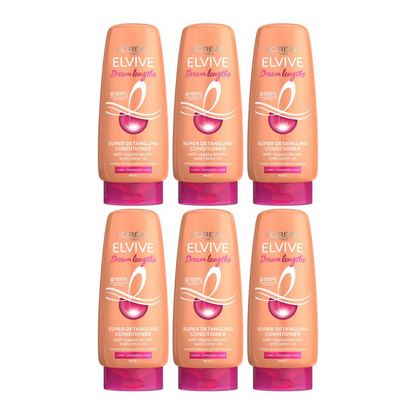 6x LOreal Elvive Dream Lengths Super Detangling Conditioner 700ml