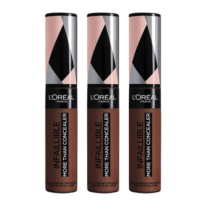 Buy 3pk LOreal Infallible More Than Concealer Full Coverage 11ml 343 Truffle - Makeup Warehouse Australia