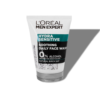 12x L'Oreal Paris Men Expert Hydra Sensitive Soothing Face Wash For Men 100ml
