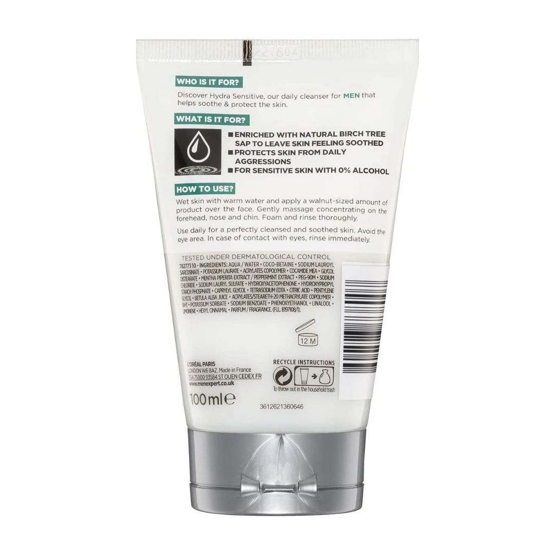 LOreal Men Expert Hydra Sensitive Soothing Face Wash For Men 100ml