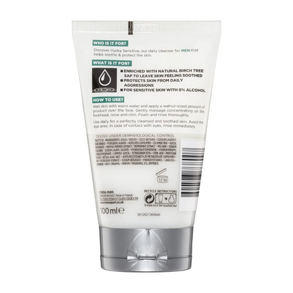 LOreal Men Expert Hydra Sensitive Soothing Face Wash For Men 100ml