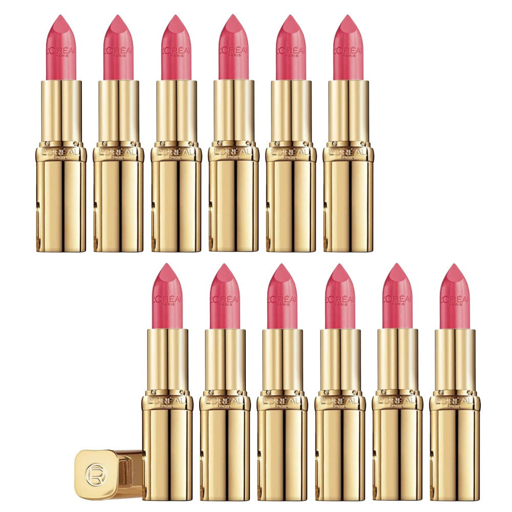 12x L'Oreal Paris Color Riche Satin Lipstick 118 French Made