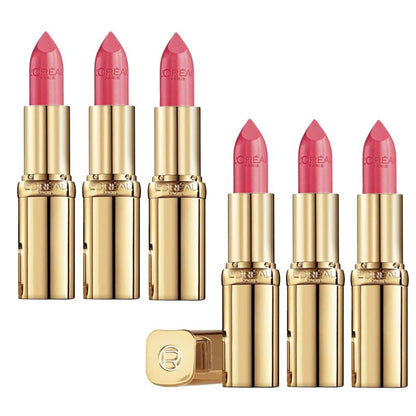 6x L'Oreal Paris Color Riche Satin Lipstick 118 French Made