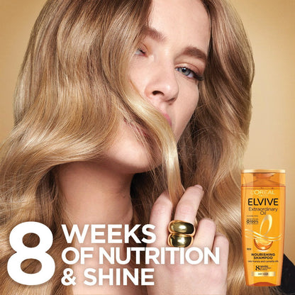 12x L’Oreal Paris Elvive Extraordinary Oil Nourishing Shampoo 300mL