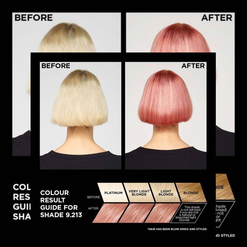 12x LOreal Paris Preference Vivids Permanent Hair Colour 9.213 Rose Gold - Pink