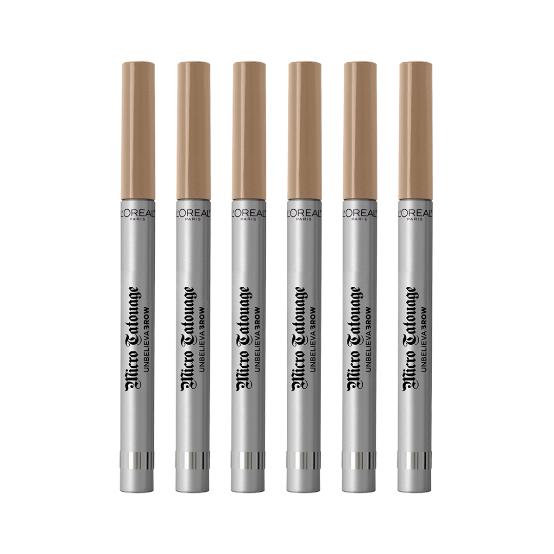 6x L'Oreal Unbelievabrow Micro Tattoo Eyebrow Definer 101 Blonde