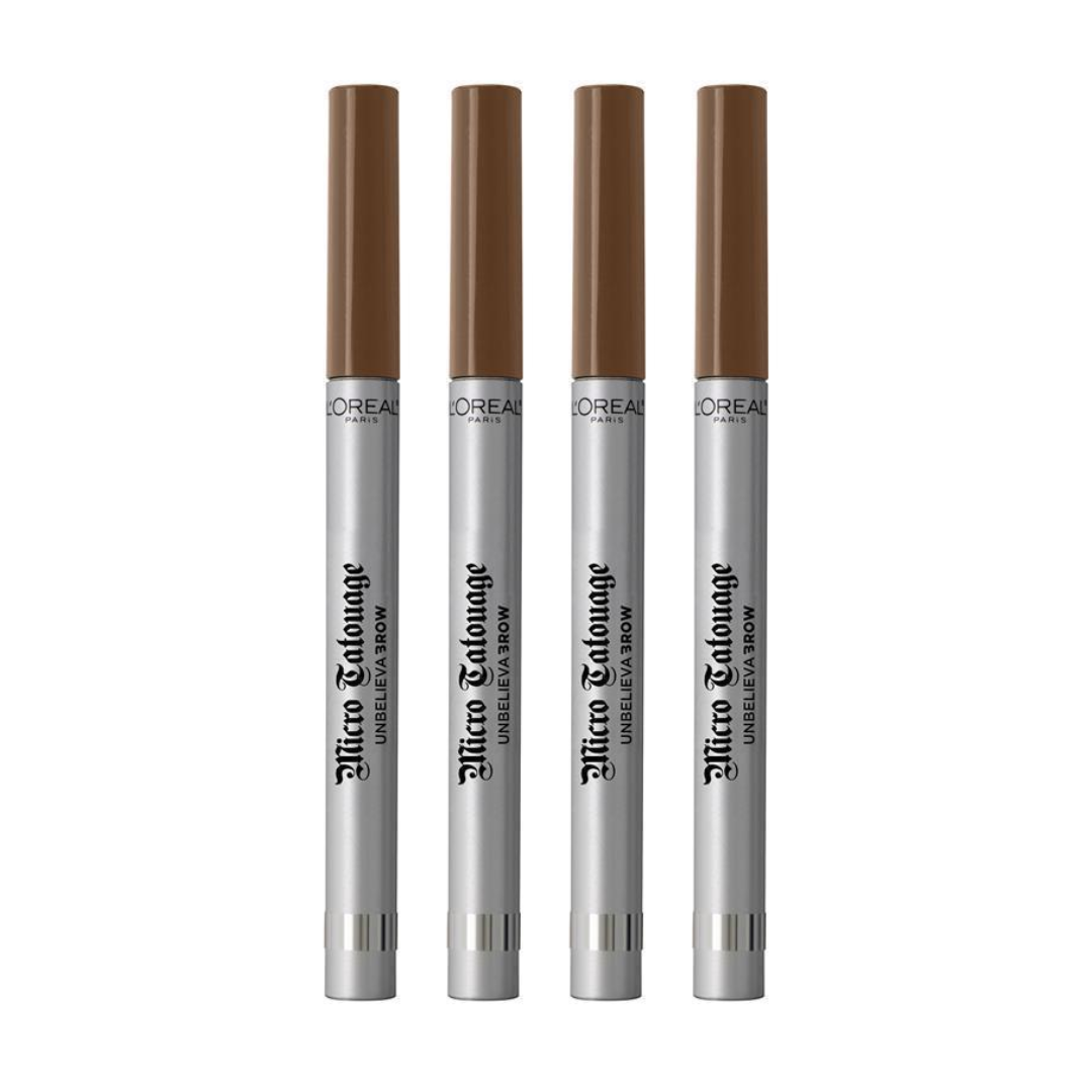 4x LOreal Unbelievabrow Micro Tattoo Eyebrow Definer 105 Brunette (Carded)