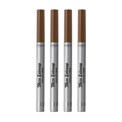 4x LOreal Unbelievabrow Micro Tattoo Eyebrow Definer 105 Brunette (Carded)