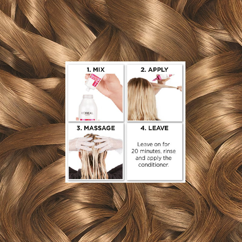 6x L'Oreal Paris Casting Creme Gloss Semi-Permanent Hair Colour 700 Dark Blonde