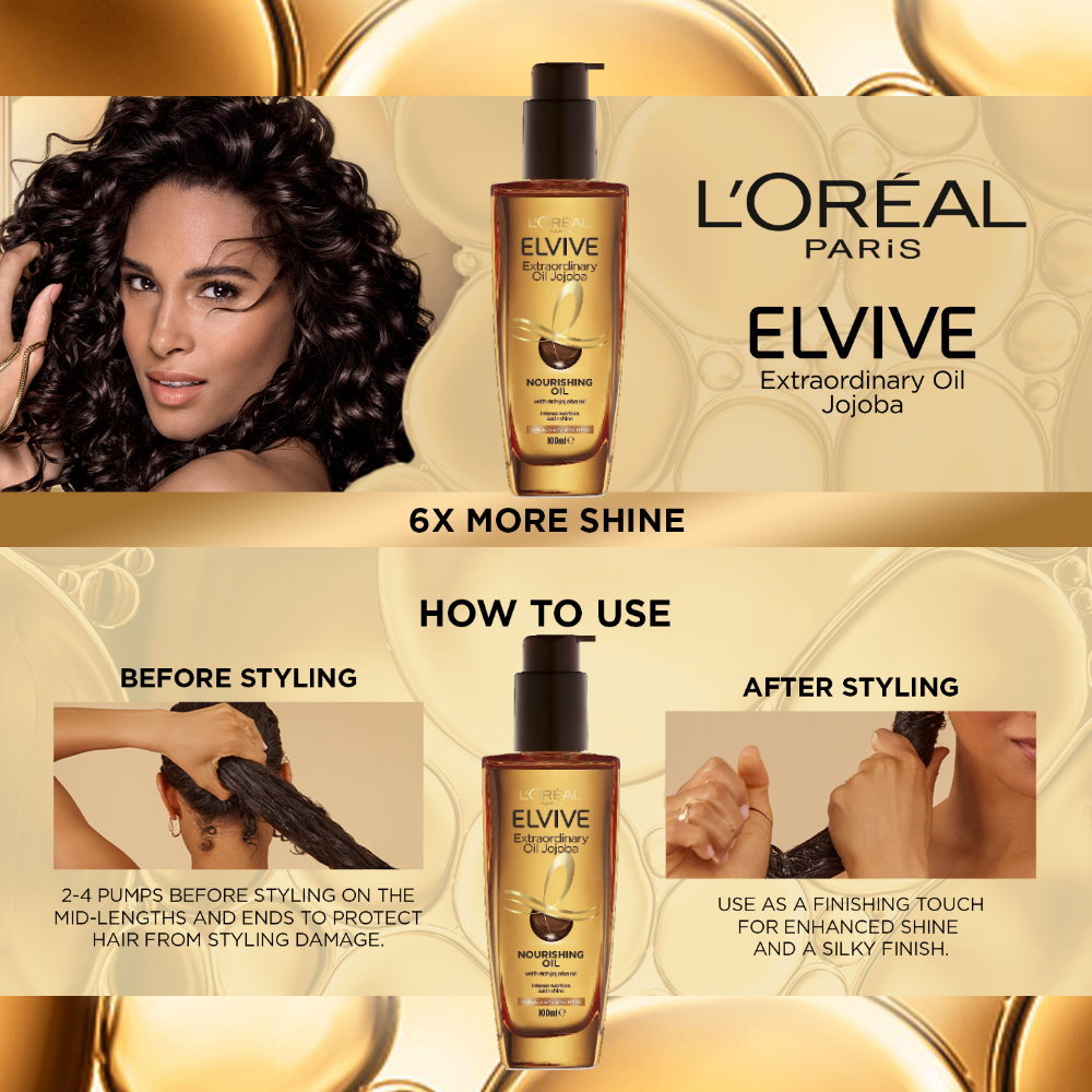 L'Oreal Paris Elvive Extraordinary Treatment Oil Jojoba Extra Rich 100ml
