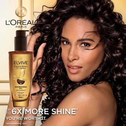 12x L'Oreal Paris Elvive Extraordinary Treatment Oil Jojoba Extra Rich 100ml