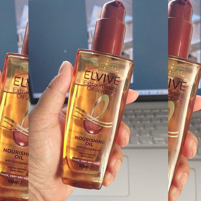 6x L'Oreal Paris Elvive Extraordinary Treatment Oil Jojoba Extra Rich 100ml