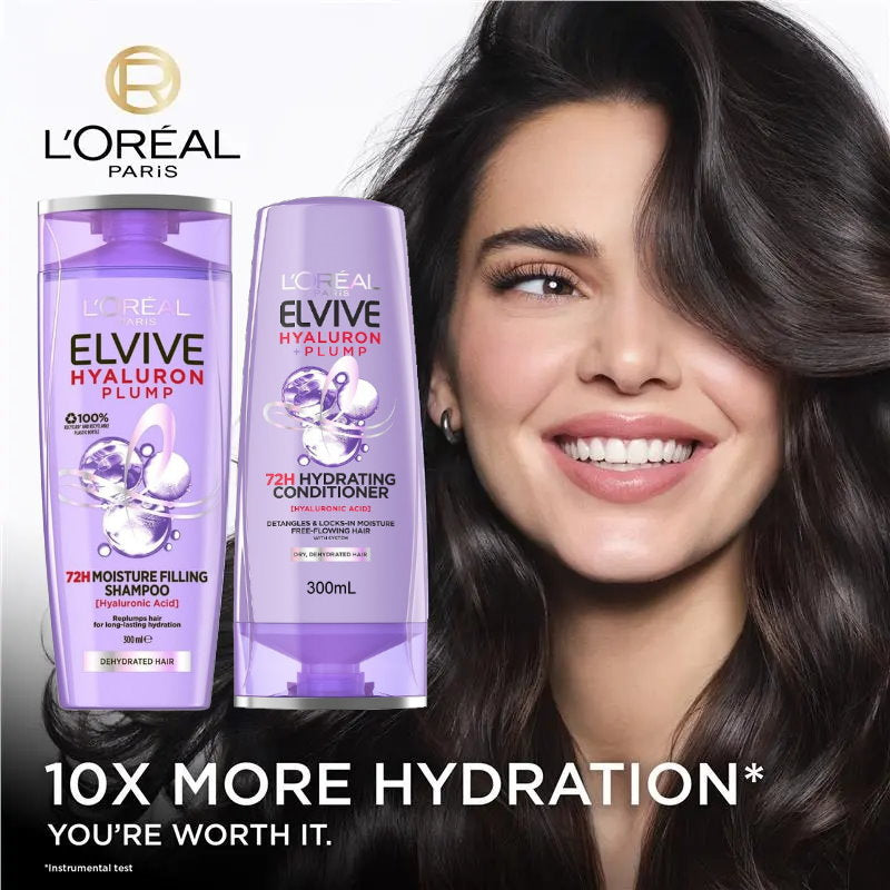 L'Oreal Paris Hyaluron Plump Shampoo Dehydrated Hair 300ml