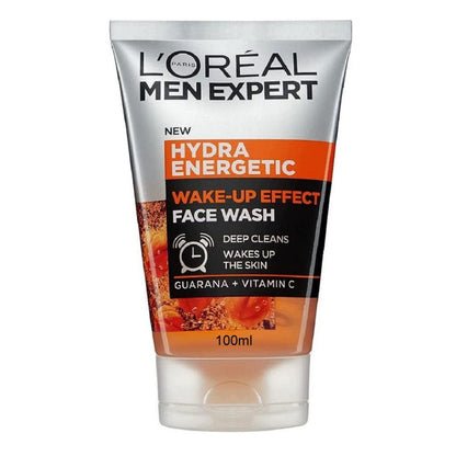 12x L'Oreal Men Expert Hydra Energetic Wake-Up Effect Face Wash 100ml