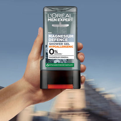 3x L’Oreal Men Expert Magnesium Defence Hypoallergenic Shower Gel 300ml