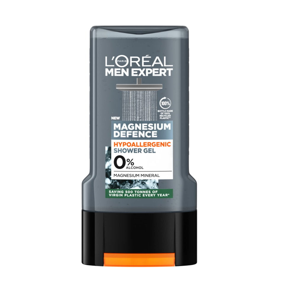 3x L’Oreal Men Expert Magnesium Defence Hypoallergenic Shower Gel 300ml