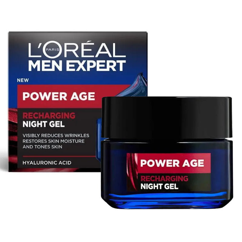 12x L'Oreal Paris Men Expert Power Age Recharging Night Gel 50ml