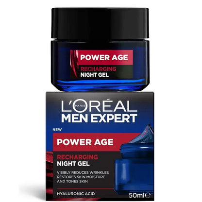 12x L'Oreal Paris Men Expert Power Age Recharging Night Gel 50ml