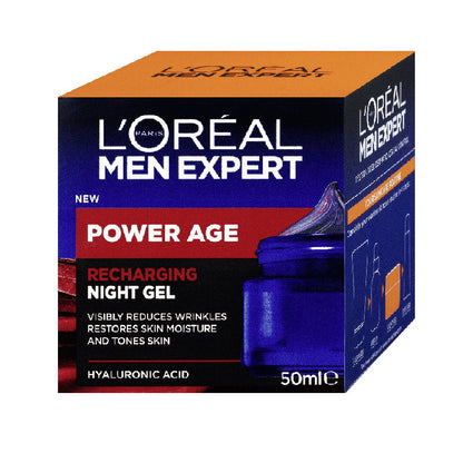 12x L'Oreal Paris Men Expert Power Age Recharging Night Gel 50ml