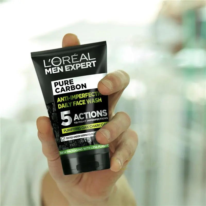 2x L'Oreal Paris Men Expert Pure Charcoal Face Wash 100ml