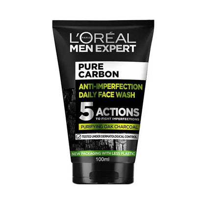 2x L'Oreal Paris Men Expert Pure Charcoal Face Wash 100ml