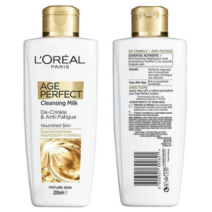 12x L'Oreal Paris Age Perfect Cleansing Milk 200ml
