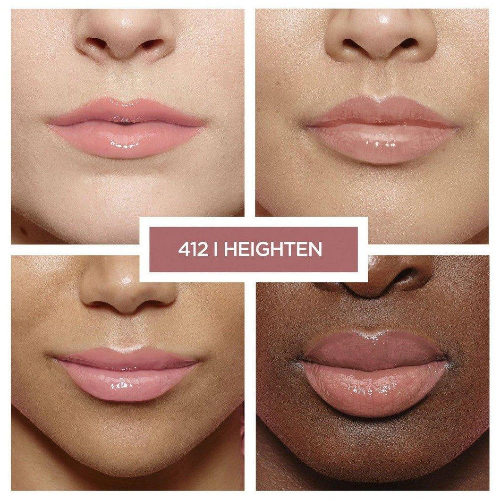 6x L'Oreal Paris Glow Paradise Plumping Lip Gloss 7ml 412 I Heighten