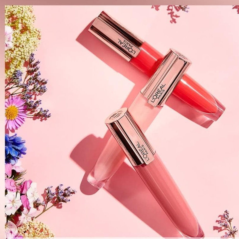 3x L'Oreal Paris Glow Paradise Plumping Lip Gloss 7ml 412 I Heighten
