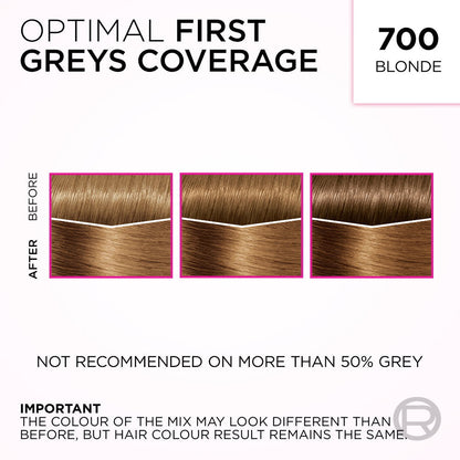 3x L'Oreal Paris Casting Creme Gloss Semi-Permanent Hair Colour 700 Dark Blonde